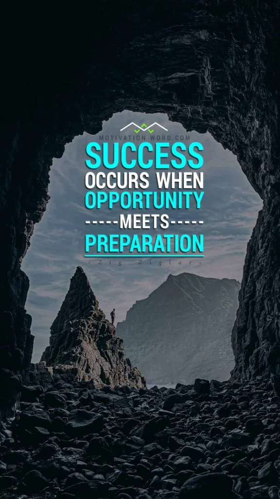200+ Motivational Quotes to Inspire You Today 4 Success occurs when opportunity meets preparation
