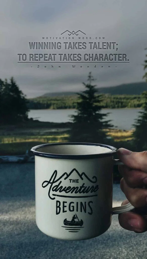 Motivational Quotes For Winners. Winning takes talent; to repeat takes character.
